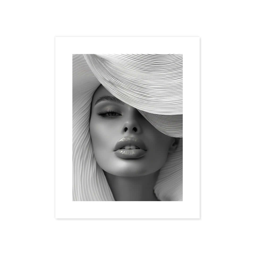 Cuadro Póster Mujer con Sombrero | Decoración Elegante