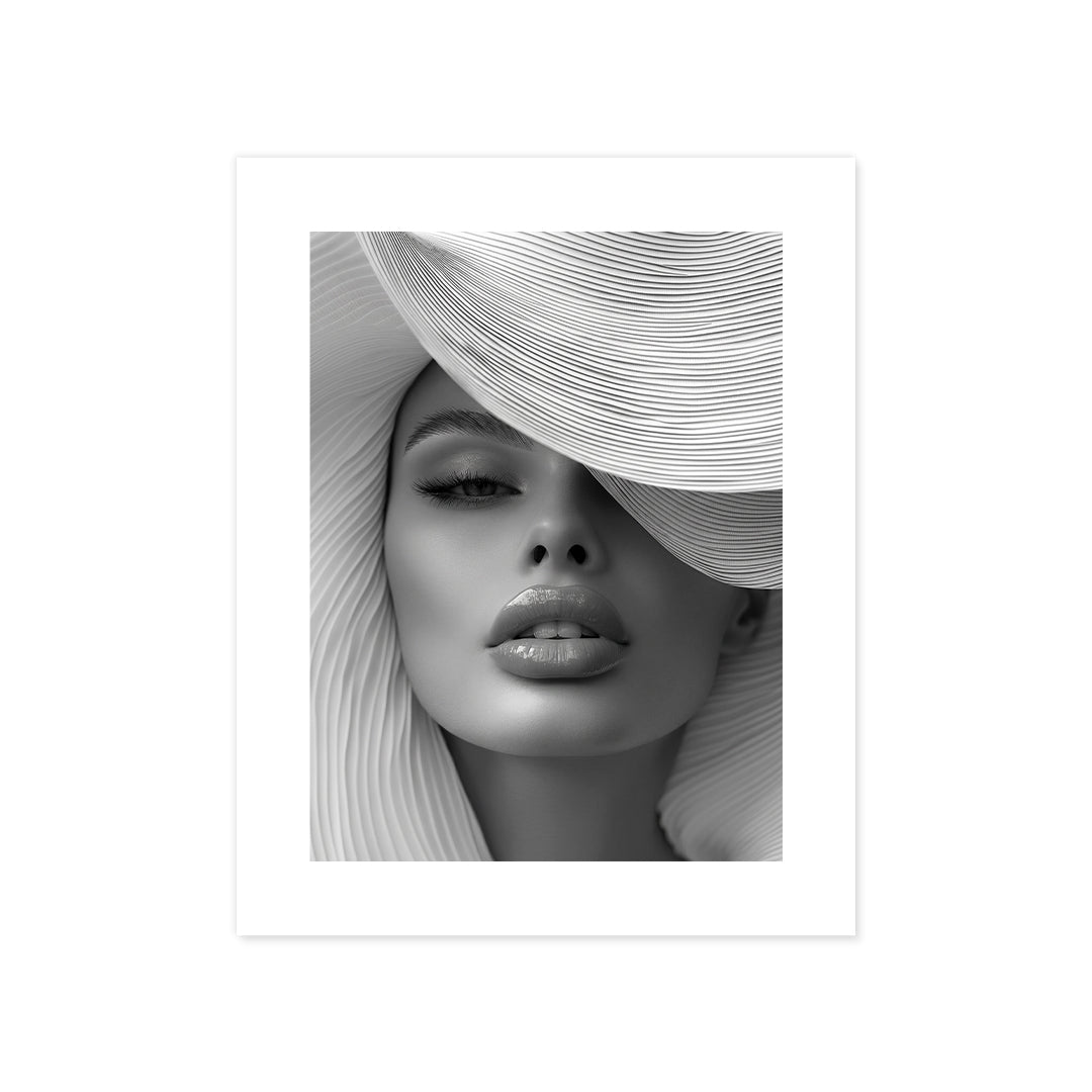 Cuadro Póster Mujer con Sombrero | Decoración Elegante