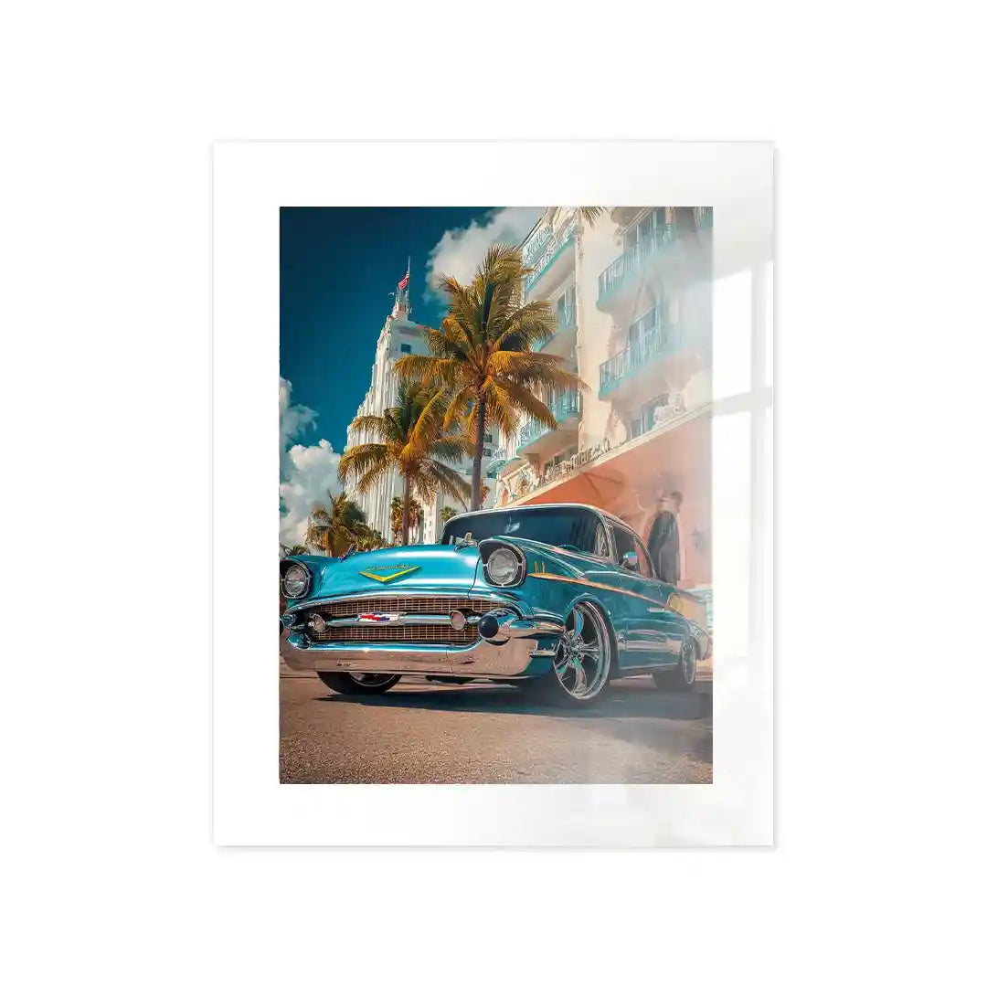 Cuadro Póster Chevrolet Bel Air 1957 | Decoración Vintage