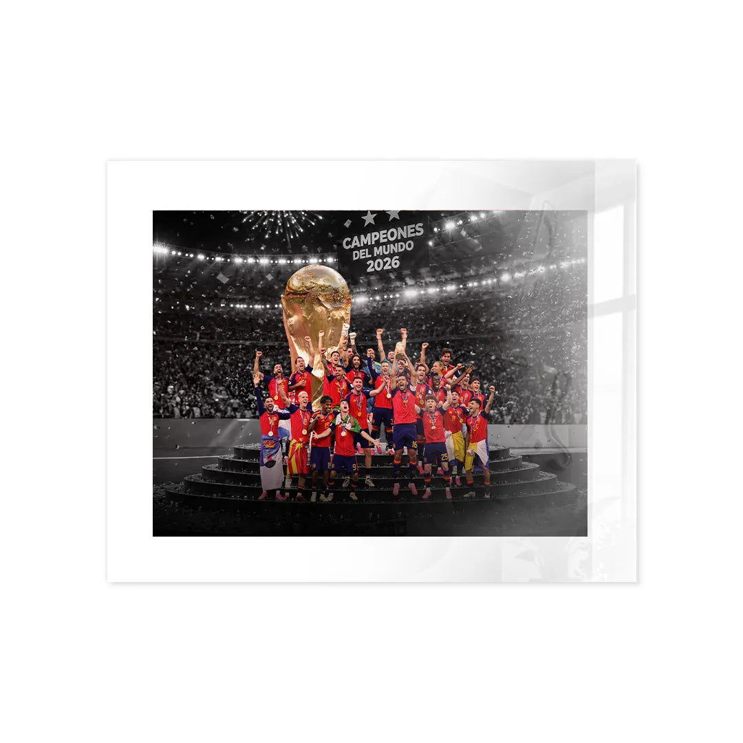 Cuadro Póster España Campeona del Mundo 2026 | Fútbol