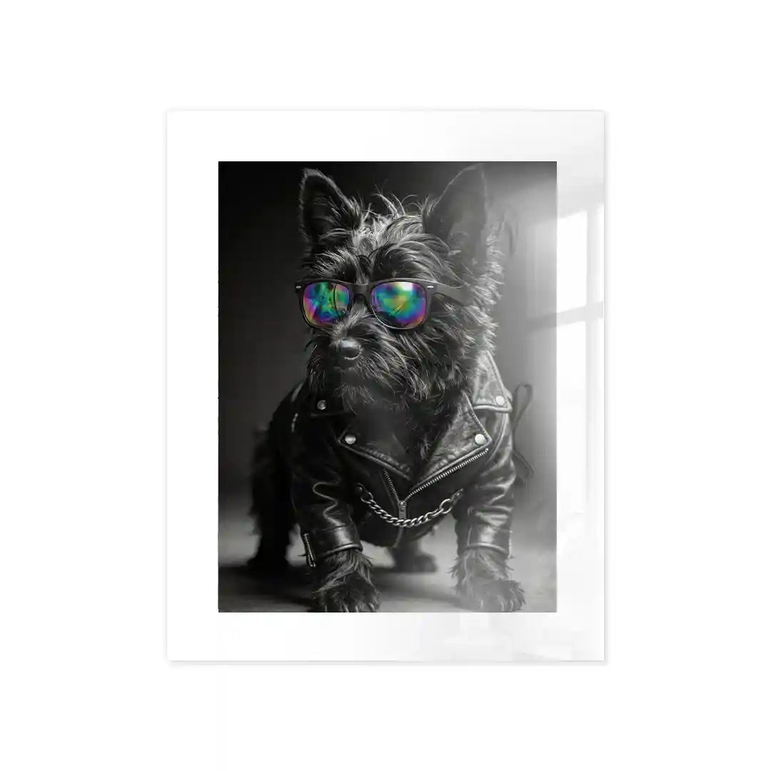 Cuadro Póster Perro Rockero | Decoración Urbana