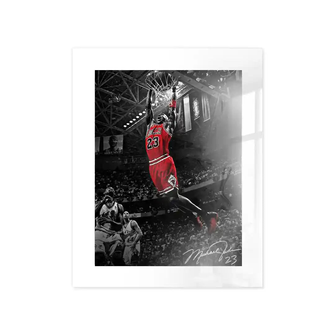 Cuadro Póster Michael Jordan Dunk | Decoración de Baloncesto