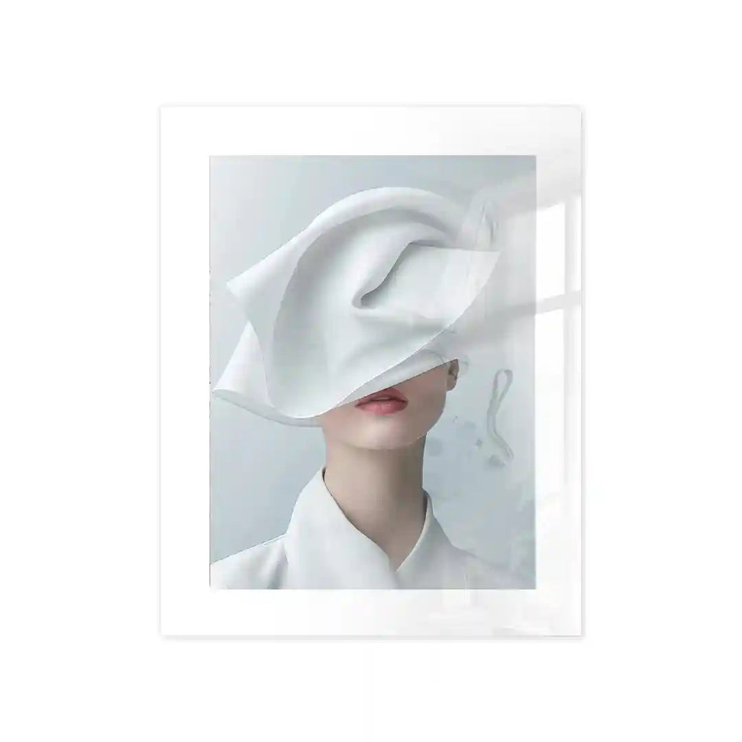 Cuadro Silueta de Alta Costura | Elegancia Blanca