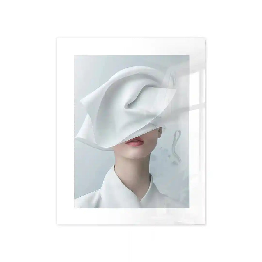 Cuadro Silueta de Alta Costura | Elegancia Blanca