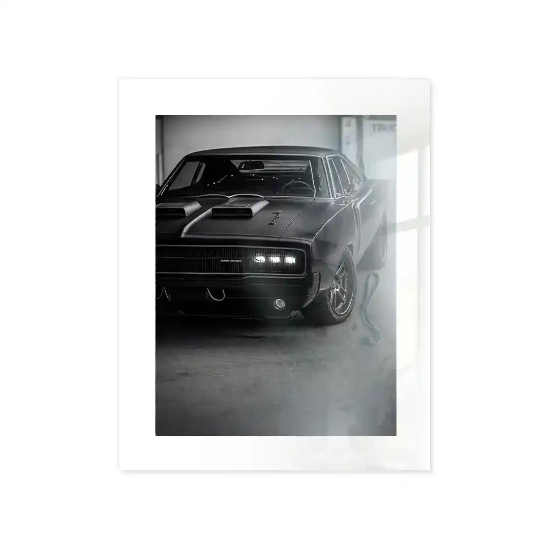 Cuadro Póster Dodge Charger 1968 | Decoración de Coches