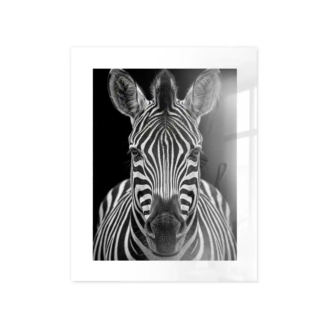 Cuadro Póster Zebra | Decoración Elegante en Blanco y Negro