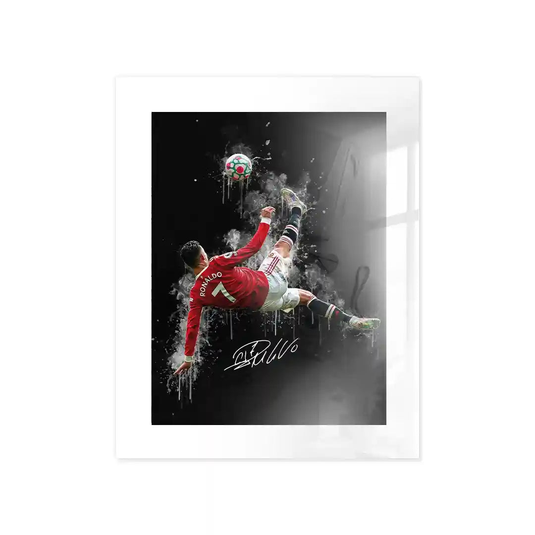 Cuadro Póster Cristiano Ronaldo Chilena | Decoración de Fútbol