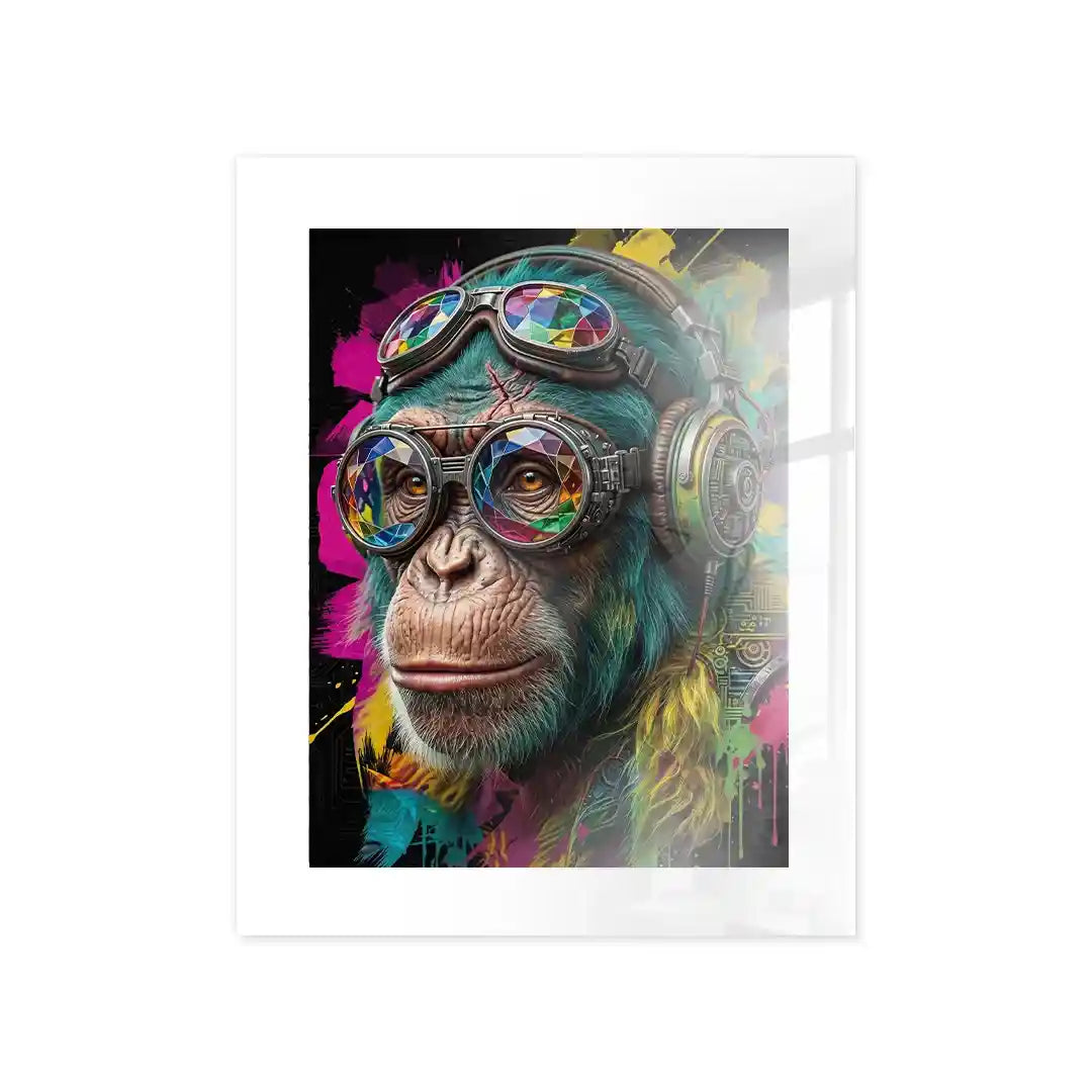 Cuadro Póster Mono Colorido | Decoración Urbana Moderna