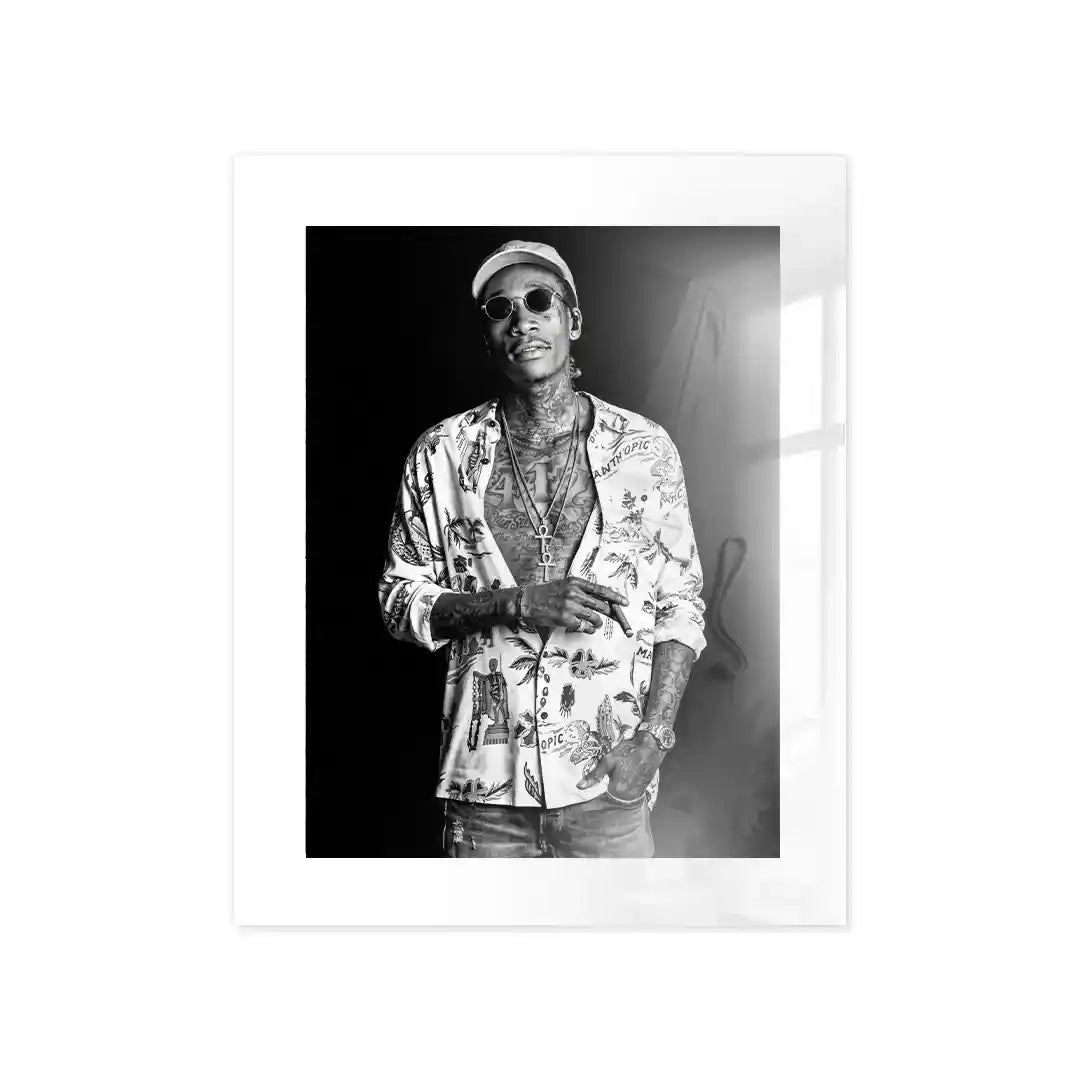 Cuadro Póster Wiz Khalifa | Decoración Hip Hop