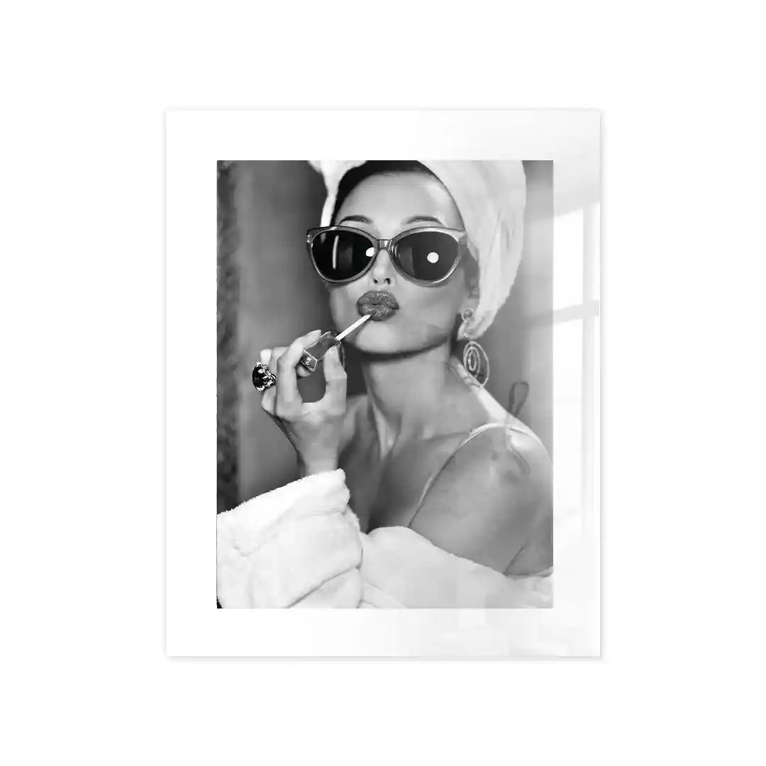 Cuadro Glamour en Blanco y Negro | Belleza y Estilo