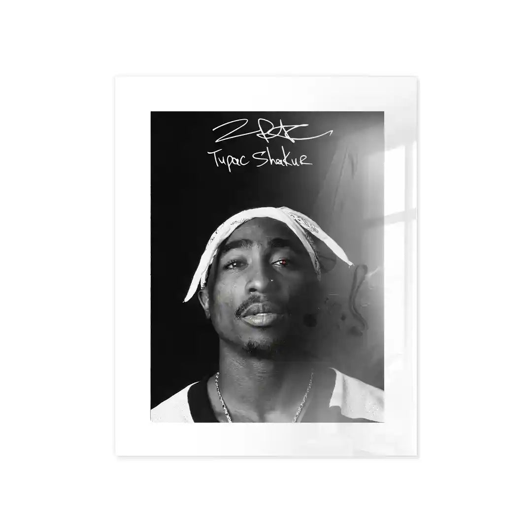 Retrato Icónico de Tupac Shakur | Hip Hop Urbano