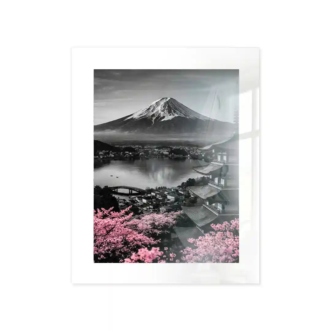 Cuadro Póster Fujiyoshida y Monte Fuji | Decoración Japonesa