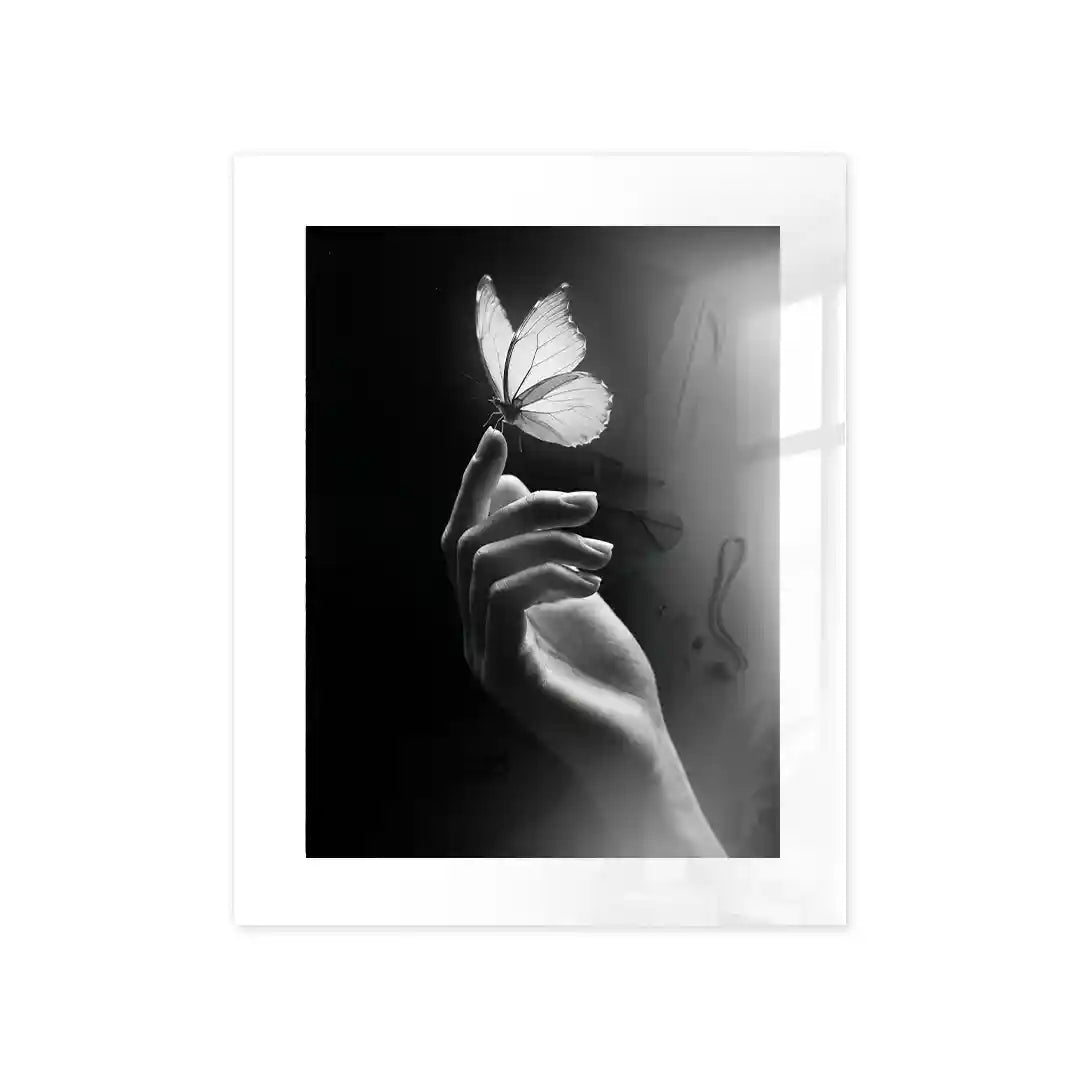 Cuadro Mariposa de Luz | Black & White