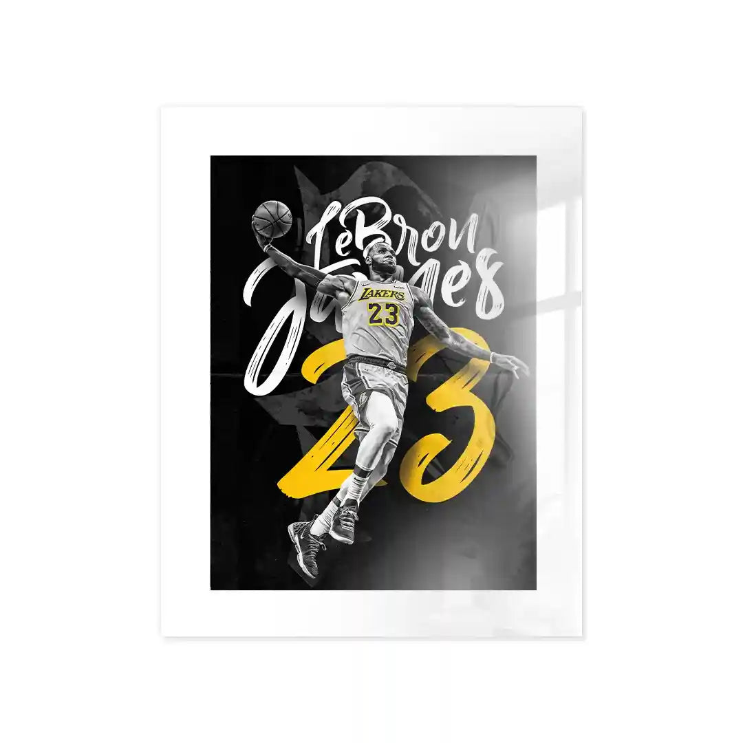 Cuadro Póster LeBron James 23 | Decoración de Baloncesto