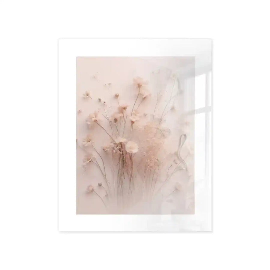 Cuadro Póster Flores Rosadas Delicadas | Decoración Floral Elegante