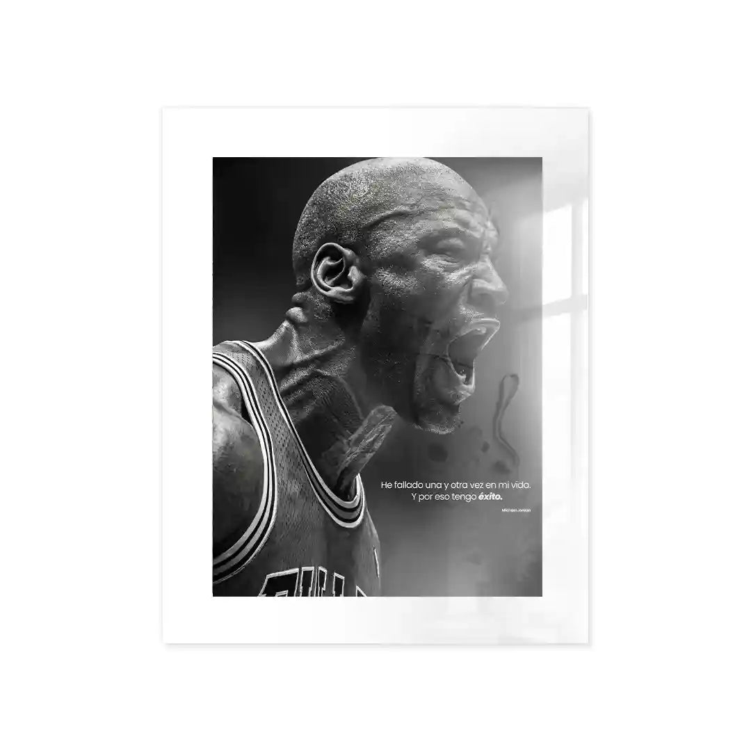 Cuadro Motivacional Michael Jordan | Fallar para Alcanzar el Éxito