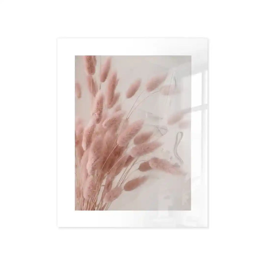 Cuadro Póster Espigas Rosa | Decoración Natural Delicada