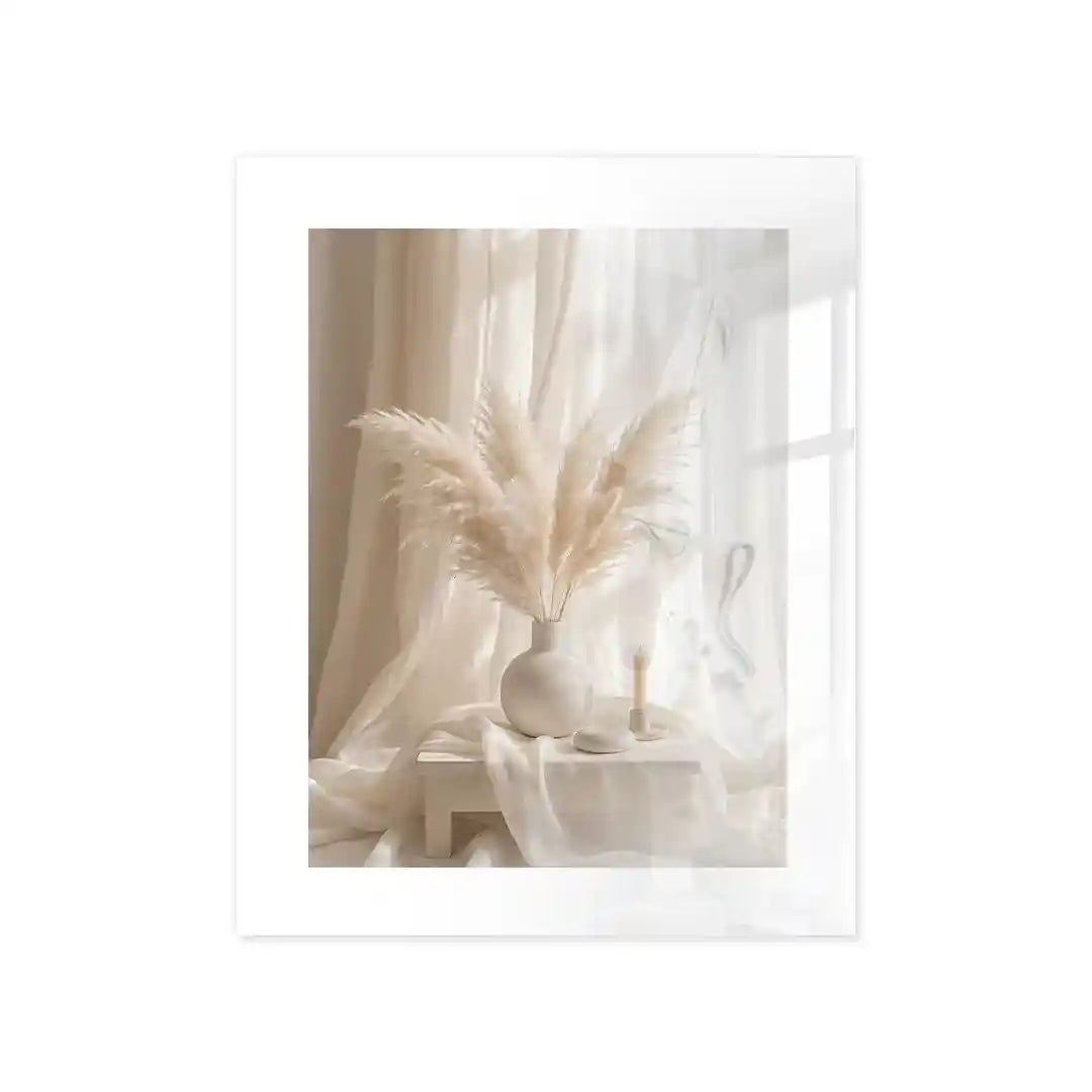 Cuadro Póster Pampas Beige | Decoración Natural Minimalista