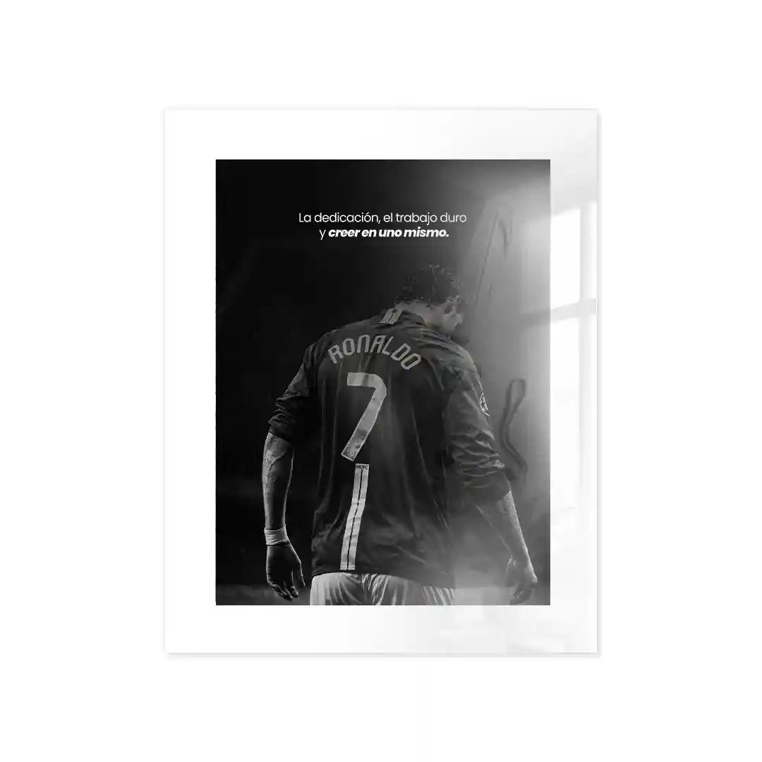 Cuadro Motivacional Fútbol | Ronaldo | Cree en Ti Mismo