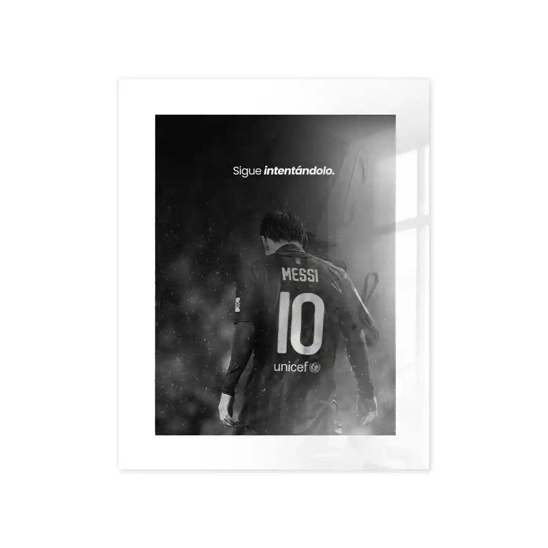 Cuadro Póster Lionel Messi | Nº10 | Sigue Intentándolo