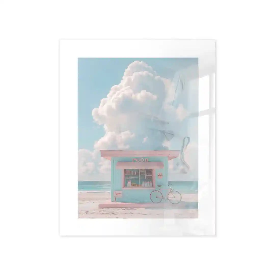 Cuadro Póster Beach Shop Pastel | Verano Costero