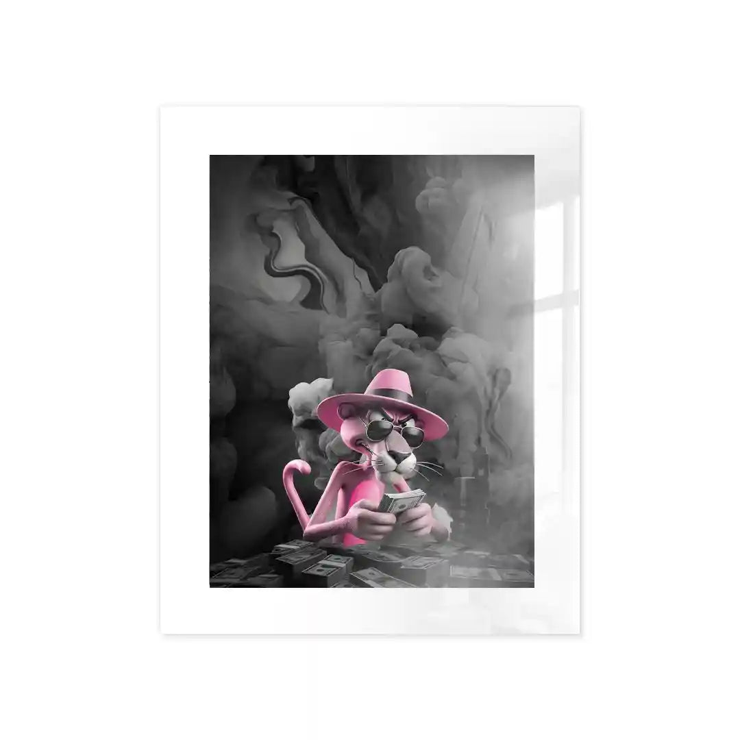 Cuadro Póster Pantera Rosa Urbana | Decoración Moderna