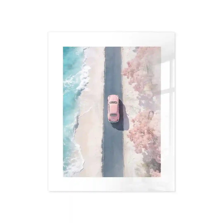 Cuadro Póster Coastal Drive | Pink Road