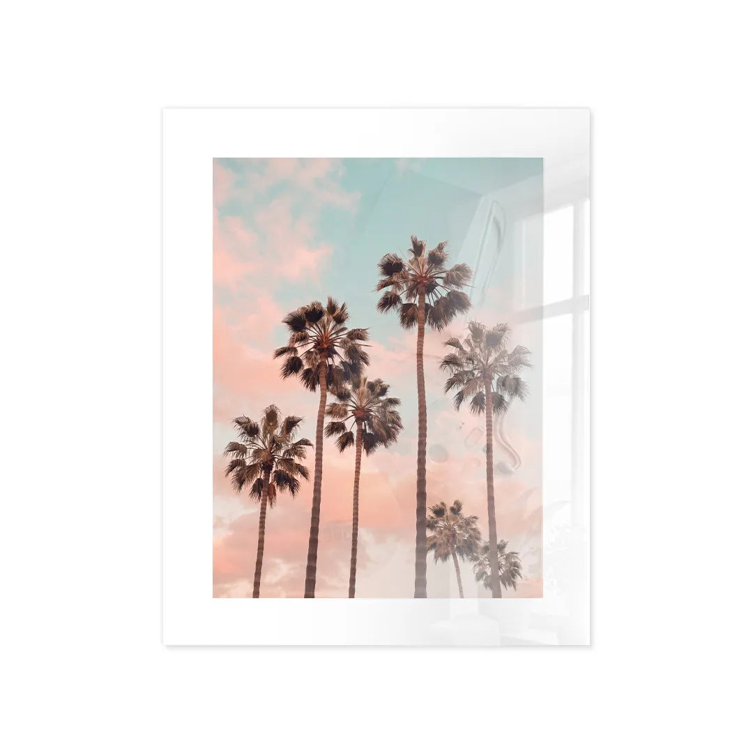 Cuadro Póster Palmeras al Atardecer | California Sunset