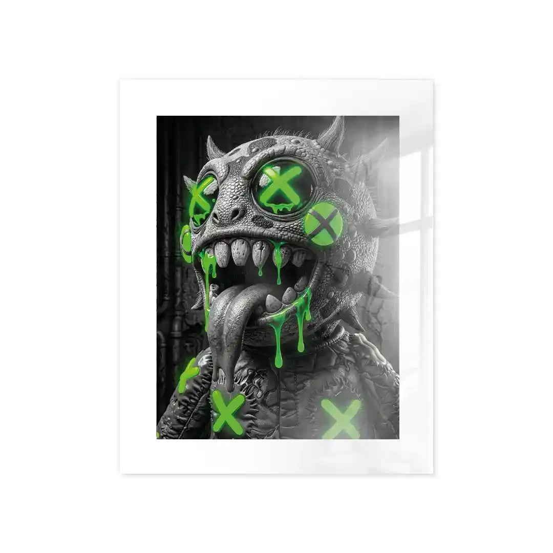 Cuadro Toxic Monster | Neon X | Cuadro Póster Monstruo Urbano