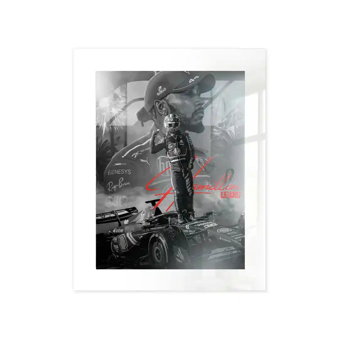 Cuadro Póster Lewis Hamilton | Decoración de Fórmula 1