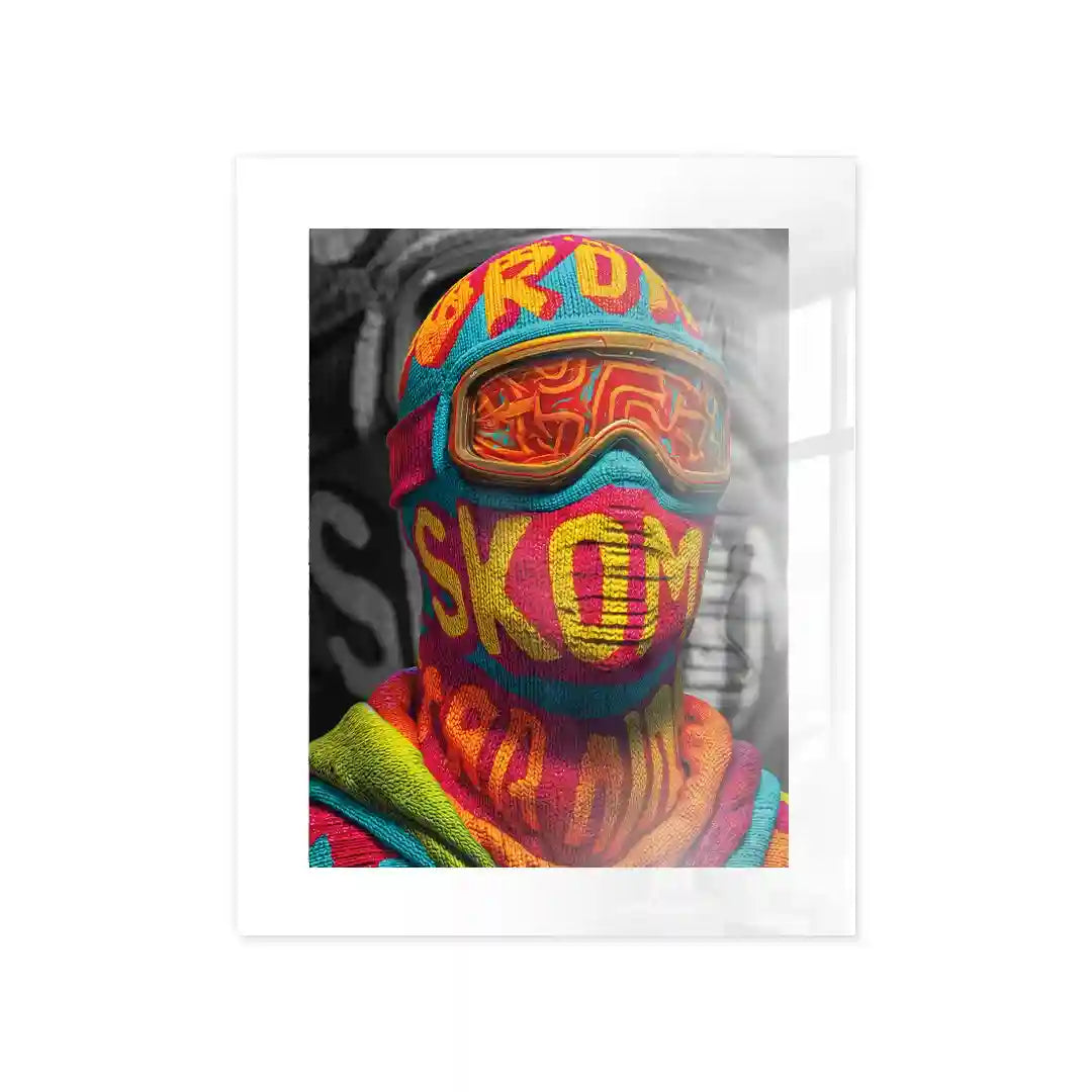 Cuadro Póster Ski Mask | Urban Rider | Color Rush