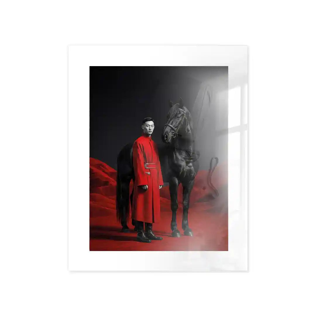 Cuadro Red Rider | Black Stallion | Decoración Moderna