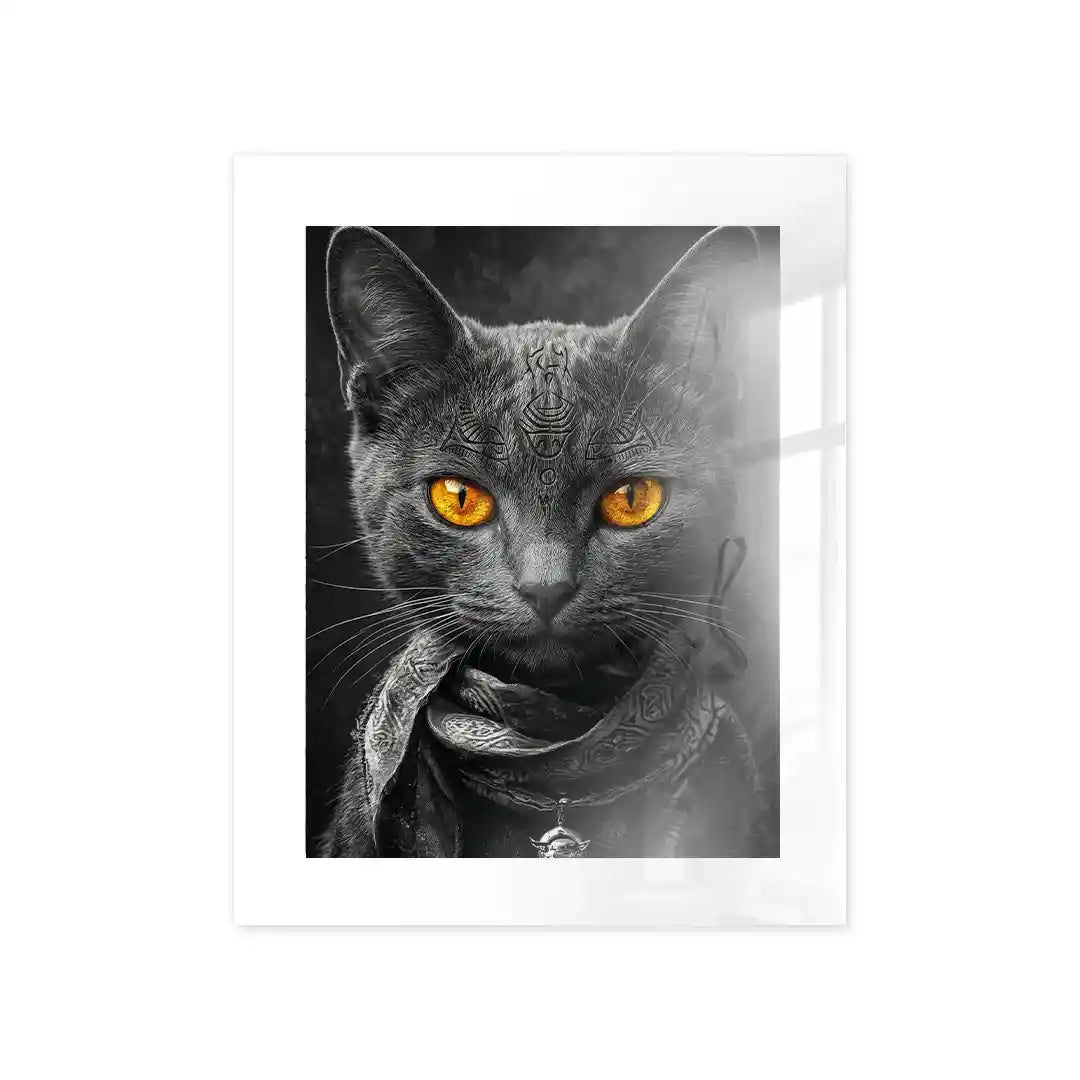 Cuadro Póster Gato Negro | Decoración Urbana Moderna