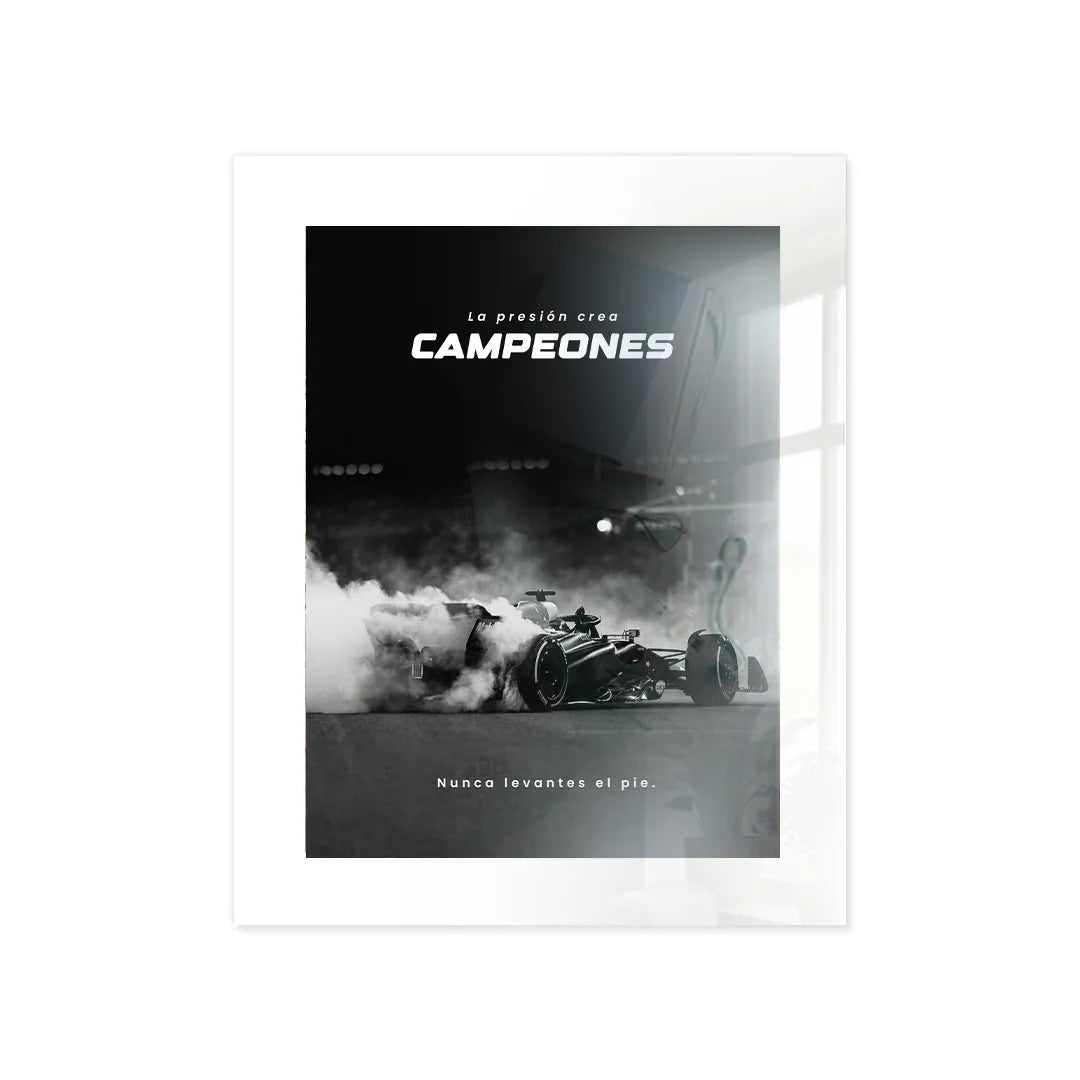 Cuadro Póster Fórmula 1 Campeones | Decoración Automovilística