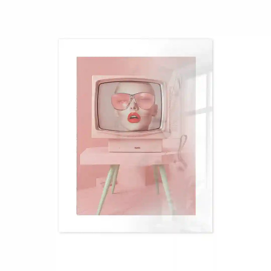 Cuadro Retro Vision | Pink TV