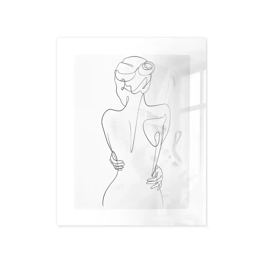Cuadro Póster Mujer Line Art | Decoración Minimalista