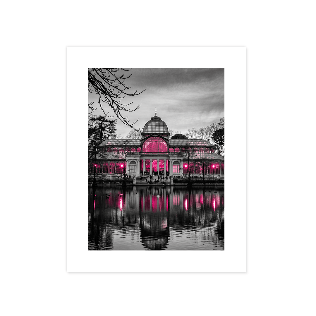 Cuadro Póster Palacio de Cristal | Decoración de Madrid