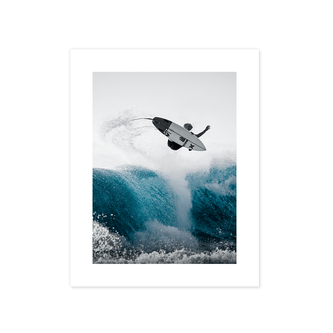 Cuadro Póster de Surfista sobre Ola | Decoración Costera