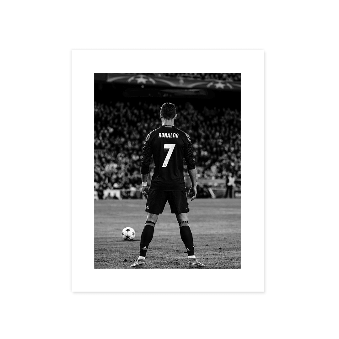 Cuadro Póster Cristiano Ronaldo 7 | Decoración de Fútbol