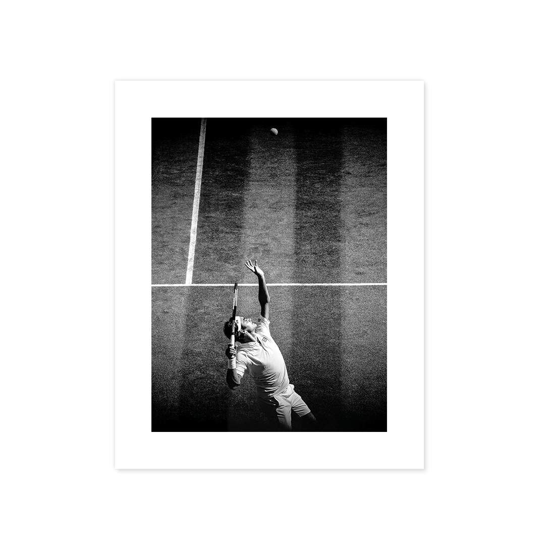 Cuadro Póster Tenis al Saque | Decoración Deportiva