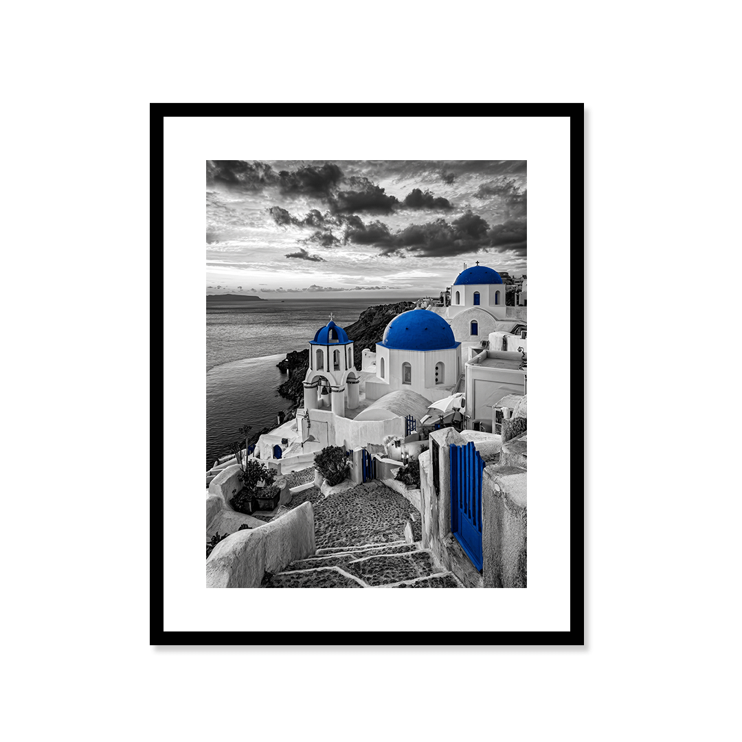 Cuadro Póster Santorini | Decoración Mediterránea