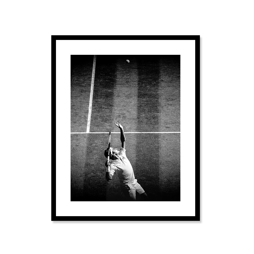 Cuadro Póster Tenis al Saque | Decoración Deportiva
