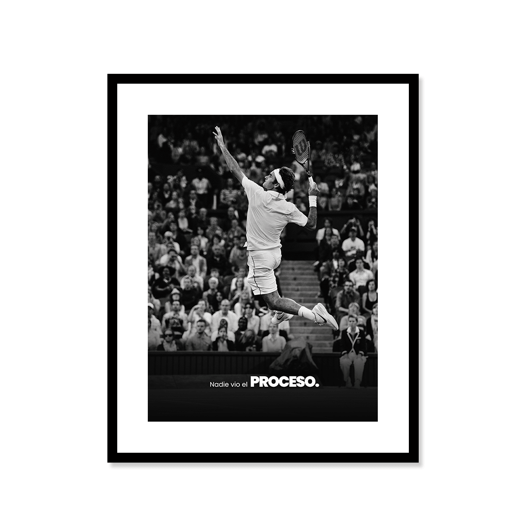Cuadro Póster Roger Federer | Decoración de Tenis