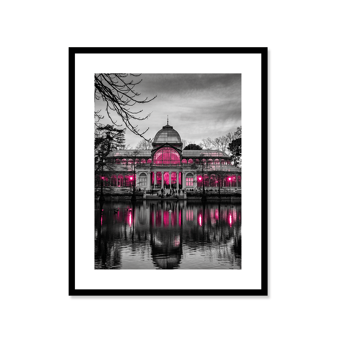 Cuadro Póster Palacio de Cristal | Decoración de Madrid