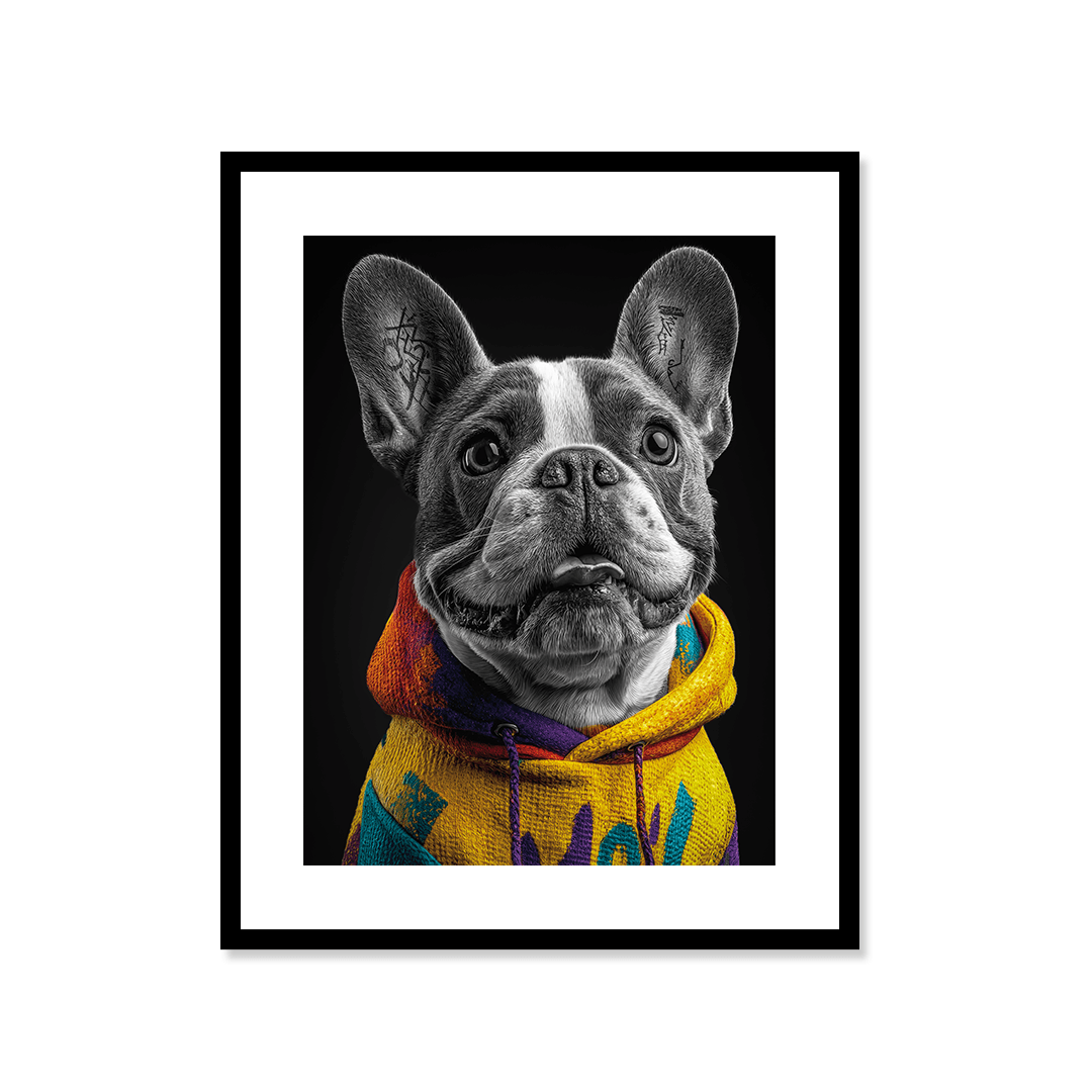 Cuadro Póster Bulldog Francés | Decoración Moderna