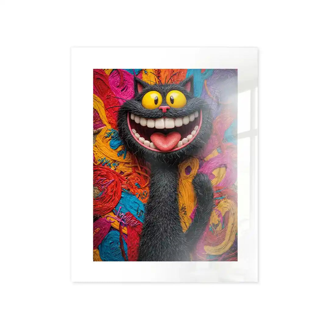 Cuadro Pop Art | Gato Sonriente | Explosión de Color