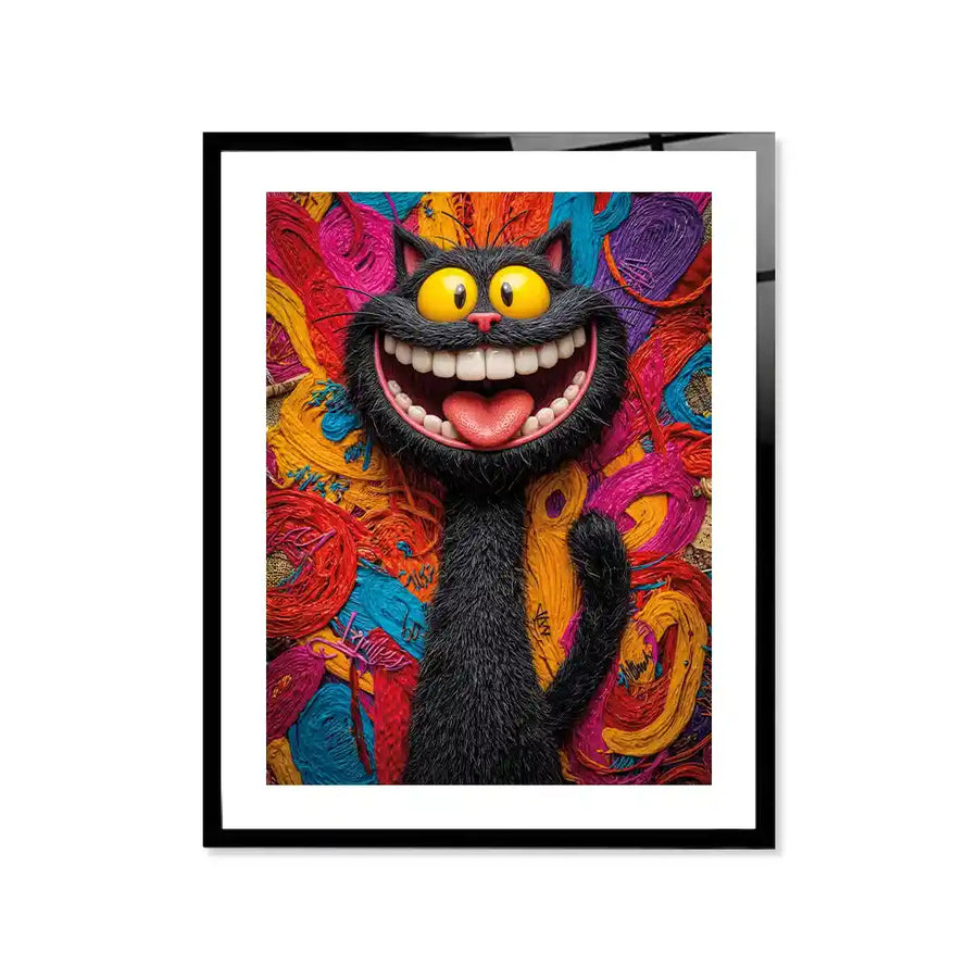 Cuadro Pop Art | Gato Sonriente | Explosión de Color