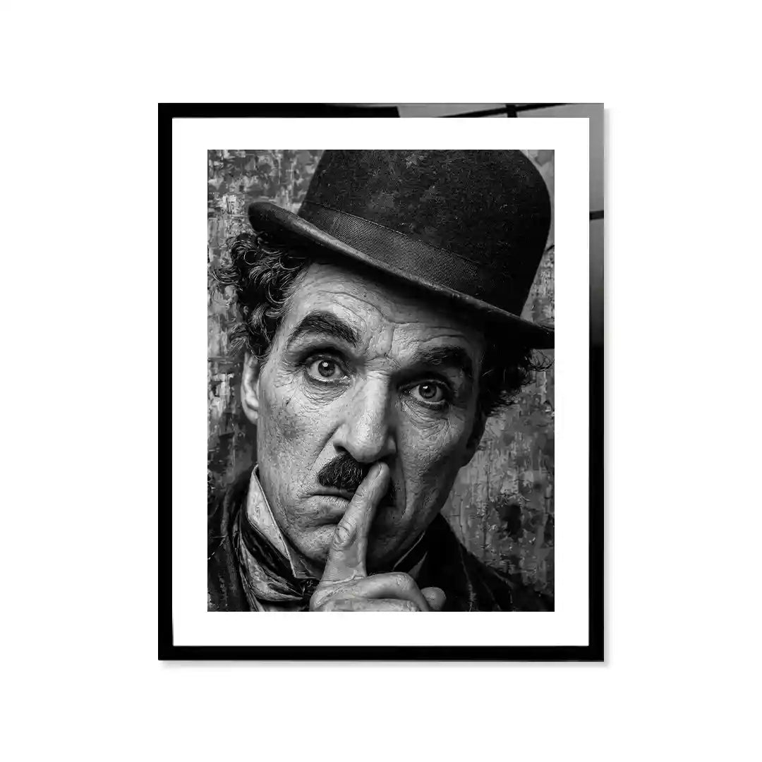Cuadro Póster Charlie Chaplin | Decoración de Cine Clásico