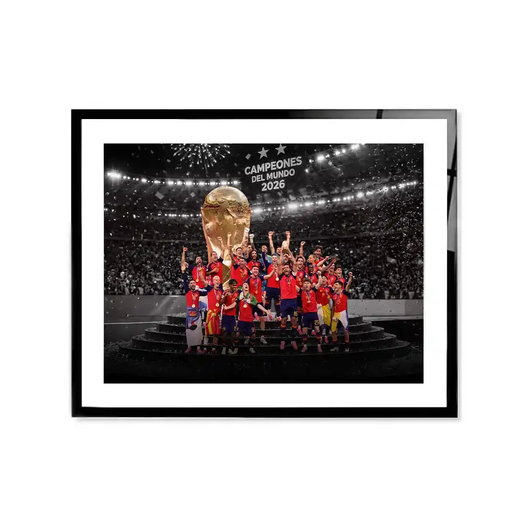 Cuadro Póster España Campeona del Mundo 2026 | Fútbol