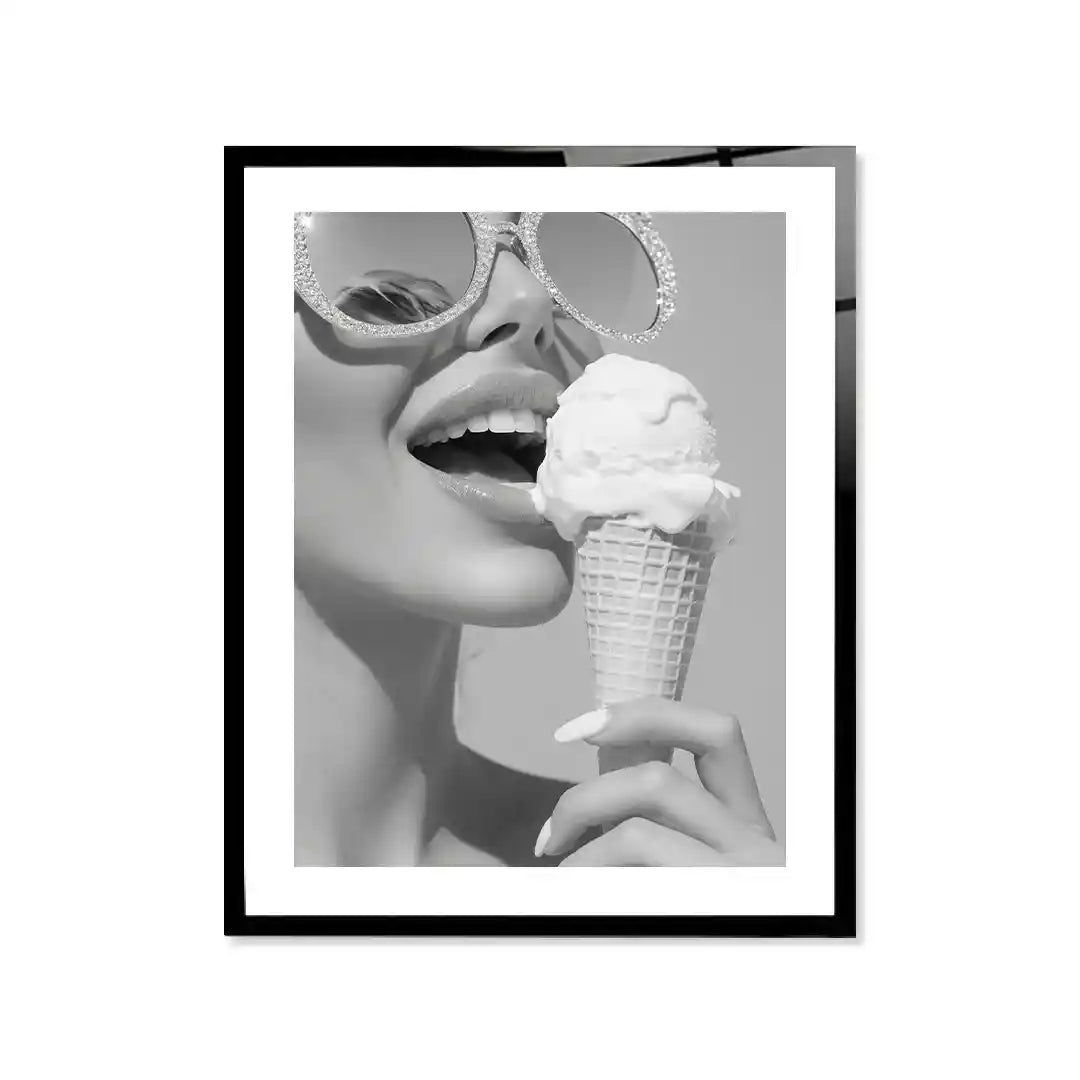 Cuadro Ice Cream Glam | Blanco y Negro